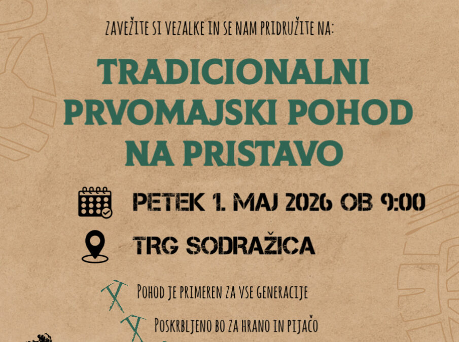 Prvomajski pohod na Pristavo